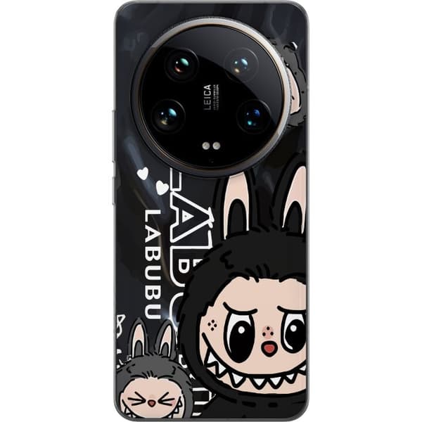 Xiaomi 14 Ultra Genomskinligt Skal Labubu Black Energy – Svart mönster i streetstyle