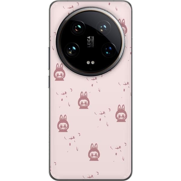 Xiaomi 14 Ultra Gennemsigtig cover Labubu Neon Pop - Neonfarvet pop art monster