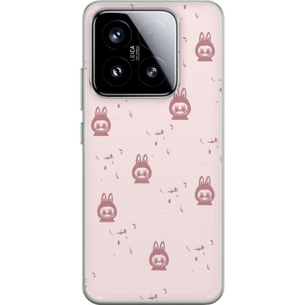 Xiaomi 15 Genomskinligt Skal Labubu Neon Pop – Neonfärgad pop art monster