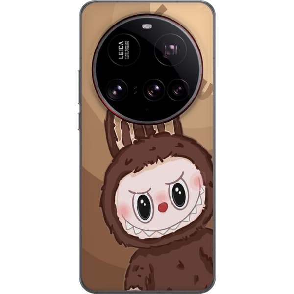 Xiaomi 15 Ultra Gennemsigtig cover Labubu Skyde Sød - Hvid og Blå Design med Sød Stil