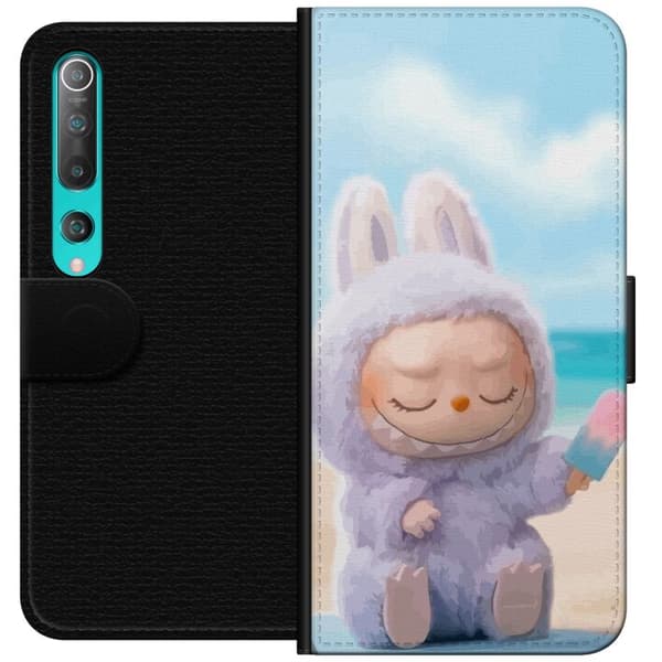 Xiaomi Mi 10 5G Plånboksfodral Labubu Pink Mood – Rosa monsterdesign