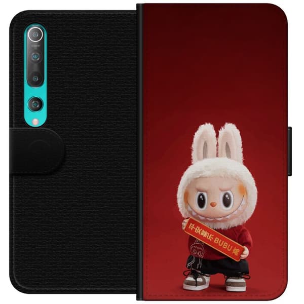 Xiaomi Mi 10 5G Tegnebogsetui Pop Mart The Monsters Labubu Held og Lykke Vinyl Plysdukke
