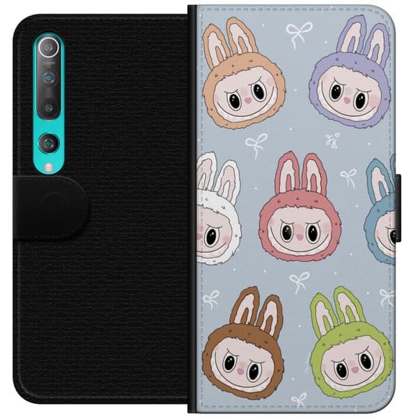 Xiaomi Mi 10 5G Plånboksfodral Labubu Star Pattern – Stjärnmönstrat med monsterlook
