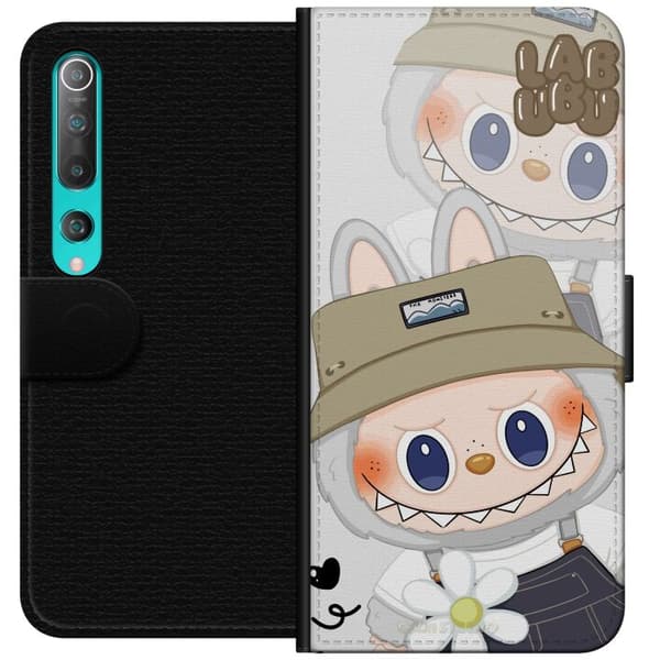 Xiaomi Mi 10 5G Plånboksfodral Labubu Minimal Mood – Enkel och stilren monsterdesig