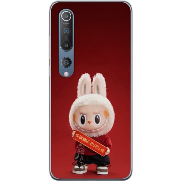 Xiaomi Mi 10 5G Gennemsigtig cover Pop Mart The Monsters Labubu Held og Lykke Vinyl Plysdukke