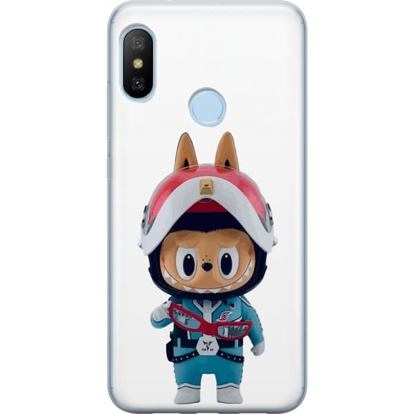 Xiaomi Mi A2 Lite Gennemsigtig cover How2work Labubu Monstre x Ultraman Blue Figur