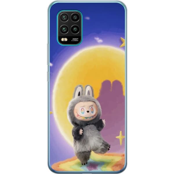 Xiaomi Mi 10 Lite 5G Genomskinligt Skal Labubu Neon Pop – Neonfärgad pop art monster