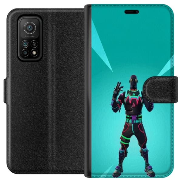 Xiaomi Mi 10T 5G Lommeboketui svart ridder fortnite