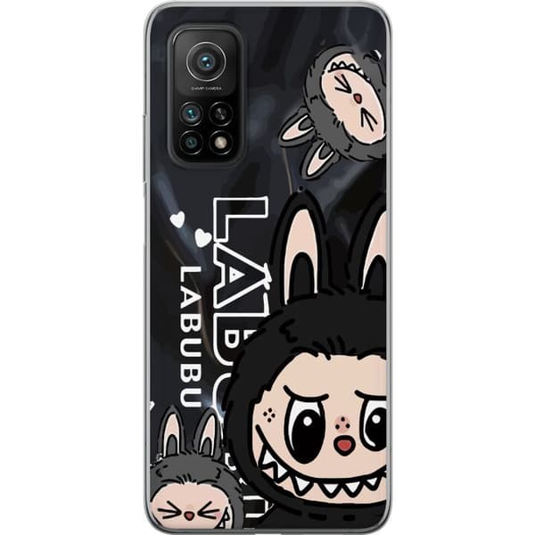 Xiaomi Mi 10T 5G Gennemsigtig cover <nl>Labubu Black Energy - Sort mønster i gade stil