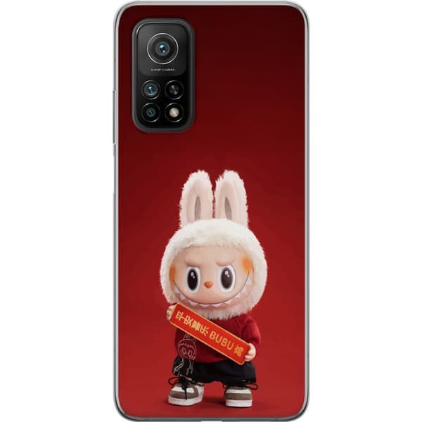 Xiaomi Mi 10T 5G Gennemsigtig cover Pop Mart The Monsters Labubu Held og Lykke Vinyl Plysdukke