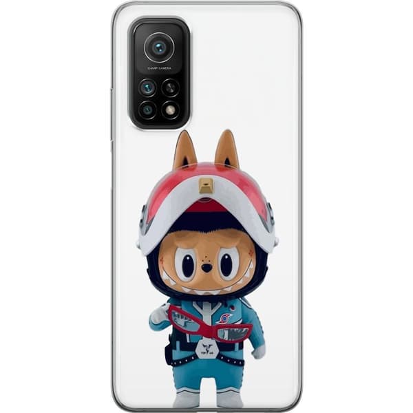 Xiaomi Mi 10T 5G Genomskinligt Skal How2work Labubu The Monsters x Ultraman Blue Figure