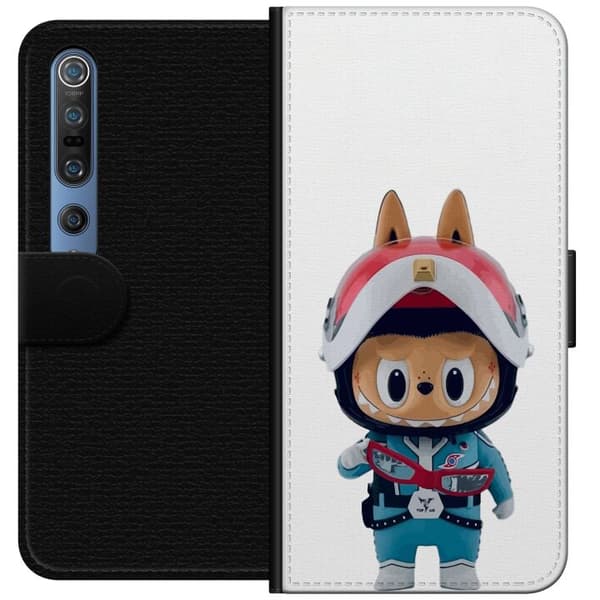 Xiaomi Mi 10 Pro 5G Tegnebogsetui How2work Labubu Monstre x Ultraman Blue Figur