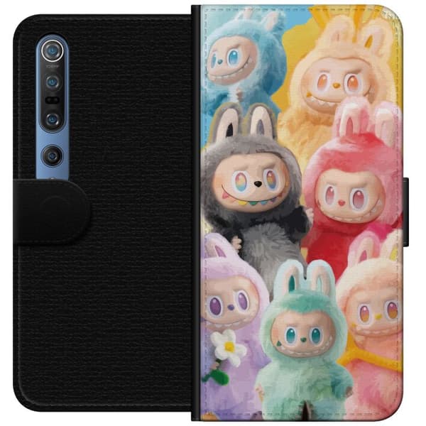 Xiaomi Mi 10 Pro 5G Plånboksfodral Labubu Sketch Style – Handritat monster i tusch