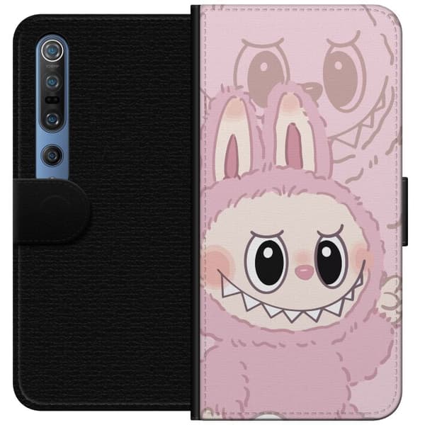 Xiaomi Mi 10 Pro 5G Plånboksfodral Labubu Floral Freak – Blommigt monster i vintage-stil