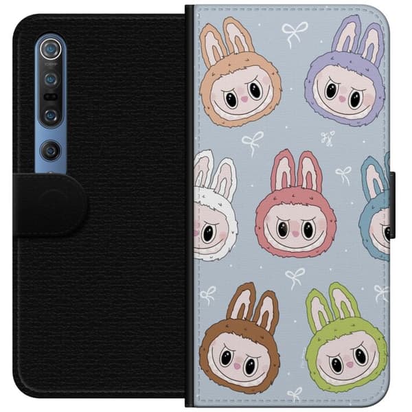 Xiaomi Mi 10 Pro 5G Plånboksfodral Labubu Star Pattern – Stjärnmönstrat med monsterlook