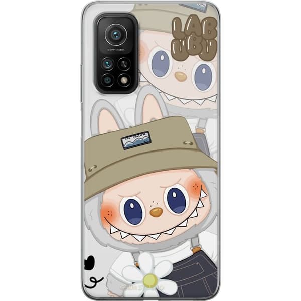 Xiaomi Mi 10T 5G Gennemsigtig cover Labubu Minimal Mood - Enkel og stilren monsterdesign