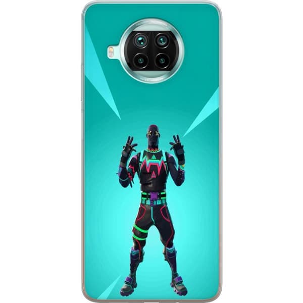 Xiaomi Mi 10T Lite 5G Läpinäkyvä kuori musta ritari fortnite