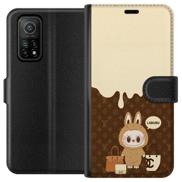 Xiaomi Mi 10T Pro 5G Lompakkokotelo Labubu Blue Chill - Sinisen sävyt ja rauhallinen ilme