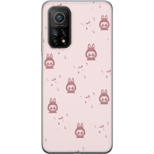 Xiaomi Mi 10T Pro 5G Genomskinligt Skal Labubu Neon Pop – Neonfärgad pop art monster