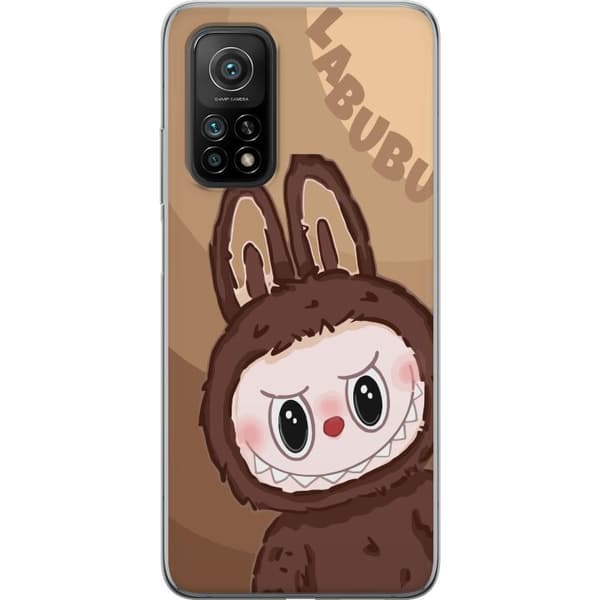 Xiaomi Mi 10T Pro 5G Gennemsigtig cover Labubu Skyde Sød - Hvid og Blå Design med Sød Stil