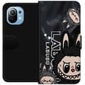Miniatyrbild 1 av 3: Xiaomi Mi 11 Plånboksfodral Labubu Black Energy – Svart mönster i streetstyle