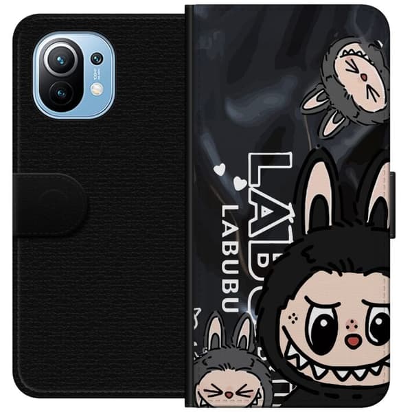 Xiaomi Mi 11 Plånboksfodral Labubu Black Energy – Svart mönster i streetstyle