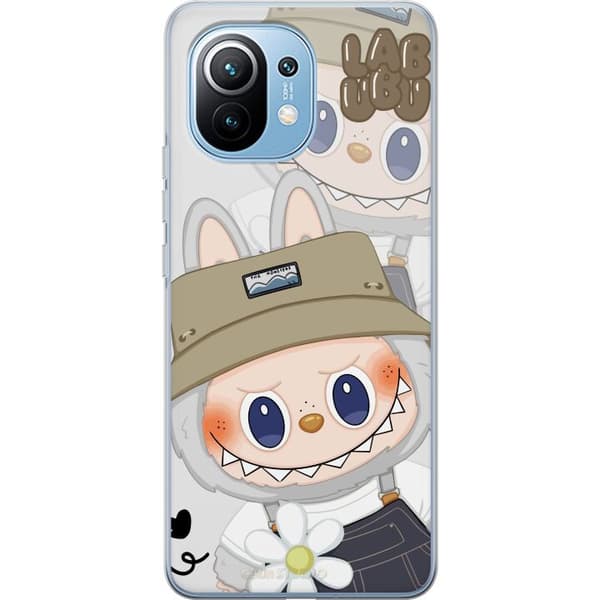 Xiaomi Mi 11 Läpinäkyvä kuori Labubu Minimal Mood - Yksinkertainen ja tyylikäs hirviösuunnittelu