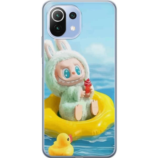 Xiaomi Mi 11 Lite Gennemsigtig cover Labubu Stripe Attack - Striber møder monstre