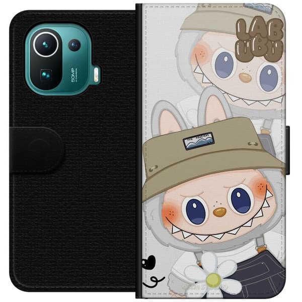 Xiaomi Mi 11 Pro Lommeboketui Labubu Minimal Mood - Enkel og stilig monsterdesign