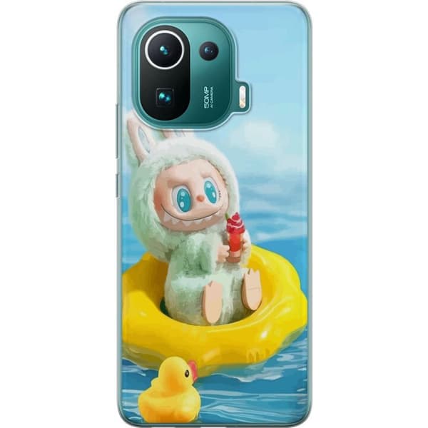 Xiaomi Mi 11 Pro Läpinäkyvä kuori Labubu Stripe Attack - Raidat kohtaavat hirviöt