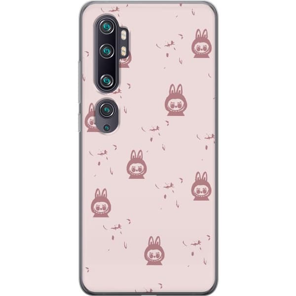 Xiaomi Mi Note 10 Gennemsigtig cover Labubu Neon Pop - Neonfarvet pop art monster
