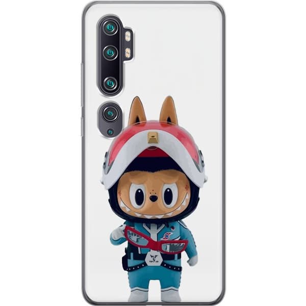 Xiaomi Mi Note 10 Gennemsigtig cover How2work Labubu Monstre x Ultraman Blue Figur