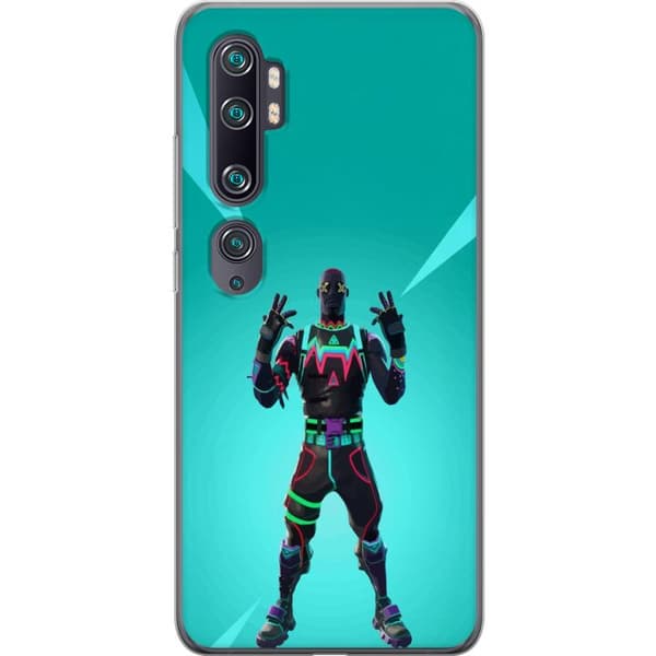 Xiaomi Mi Note 10 Gennemsigtig cover sort ridder fortnite