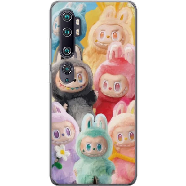 Xiaomi Mi Note 10 Genomskinligt Skal Labubu Sketch Style – Handritat monster i tusch