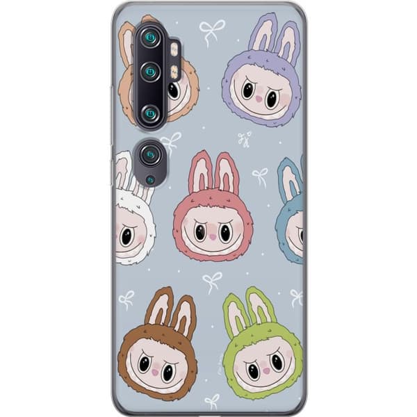 Xiaomi Mi Note 10 Genomskinligt Skal Labubu Star Pattern – Stjärnmönstrat med monsterlook