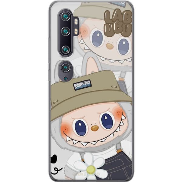 Xiaomi Mi Note 10 Gennemsigtig cover Labubu Minimal Mood - Enkel og stilren monsterdesign