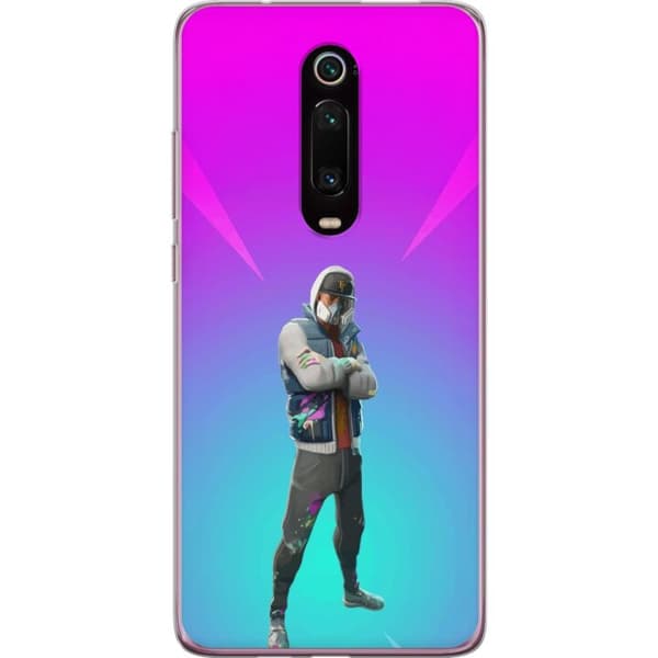 Xiaomi Mi 9T Pro  Gjennomsiktig deksel svart ridder fortnite
