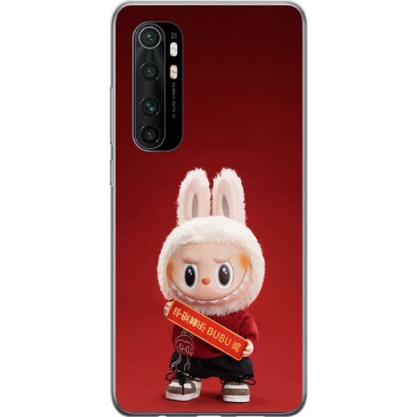 Xiaomi Mi Note 10 Lite Genomskinligt Skal Pop Mart The Monsters Labubu Best of Luck Vinyl Plush Doll