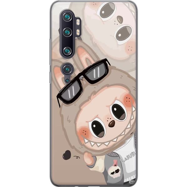 Xiaomi Mi Note 10 Pro Genomskinligt Skal Labubu Rainbow Chaos – Färgglatt monster i regnbågstoner