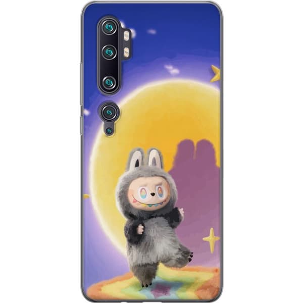 Xiaomi Mi Note 10 Pro Gennemsigtig cover Labubu Neon Pop - Neonfarvet pop art monster