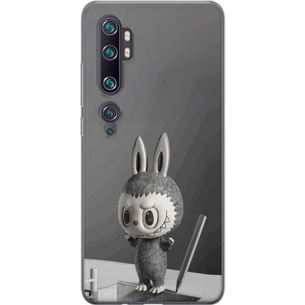 Xiaomi Mi Note 10 Pro Gennemsigtig cover Pop Mart MEGA LABUBU LABUBU Sketch 1000%