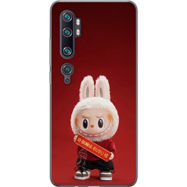 Xiaomi Mi Note 10 Pro Genomskinligt Skal Pop Mart The Monsters Labubu Best of Luck Vinyl Plush Doll