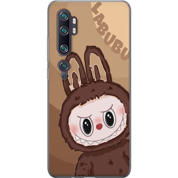 Xiaomi Mi Note 10 Pro Genomskinligt Skal Labubu Cloud Cutie – Vit och blå design med gullig stil
