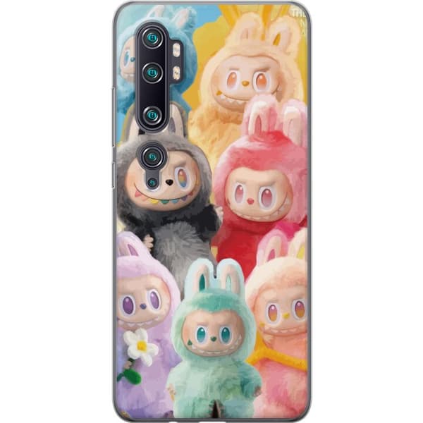 Xiaomi Mi Note 10 Pro Genomskinligt Skal Labubu Sketch Style – Handritat monster i tusch