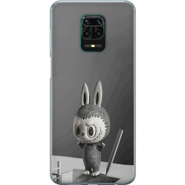 Xiaomi Redmi Note 9 Pro Gennemsigtig cover Pop Mart MEGA LABUBU LABUBU Sketch 1000%