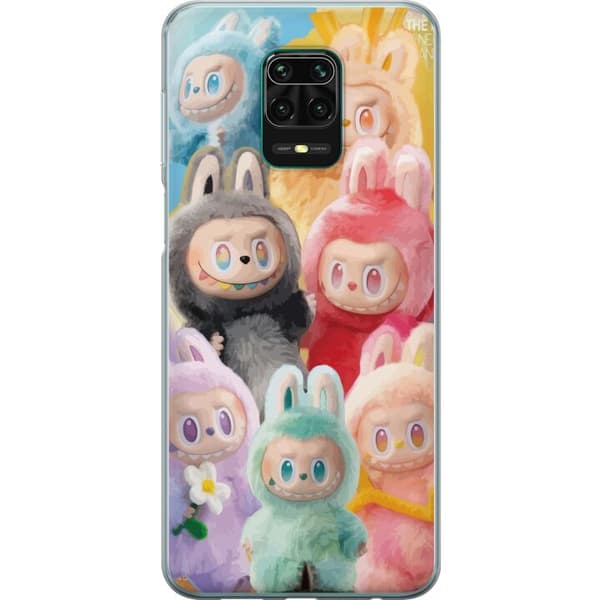 Xiaomi Redmi Note 9 Pro Genomskinligt Skal Labubu Sketch Style – Handritat monster i tusch