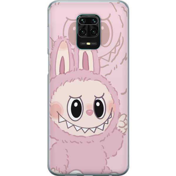 Xiaomi Redmi Note 9 Pro Genomskinligt Skal Labubu Floral Freak – Blommigt monster i vintage-stil