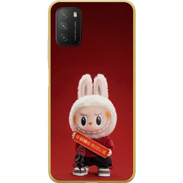 Xiaomi Poco M3  Läpinäkyvä kuori Pop Mart The Monsters Labubu Onnea Vinyl Nukke
