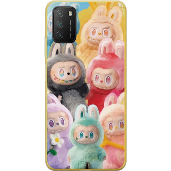 Xiaomi Poco M3 Gennemsigtig cover Labubu Skitse Stil