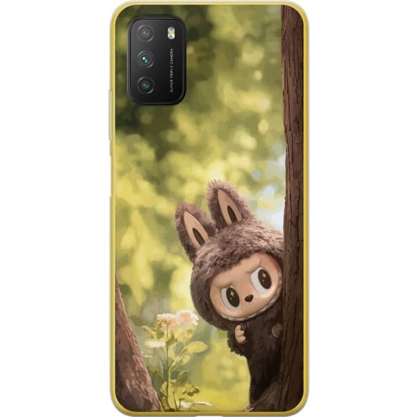 Xiaomi Poco M3 Gennemsigtig cover Labubu Graffiti Vibes – Gadekunst i monsterform